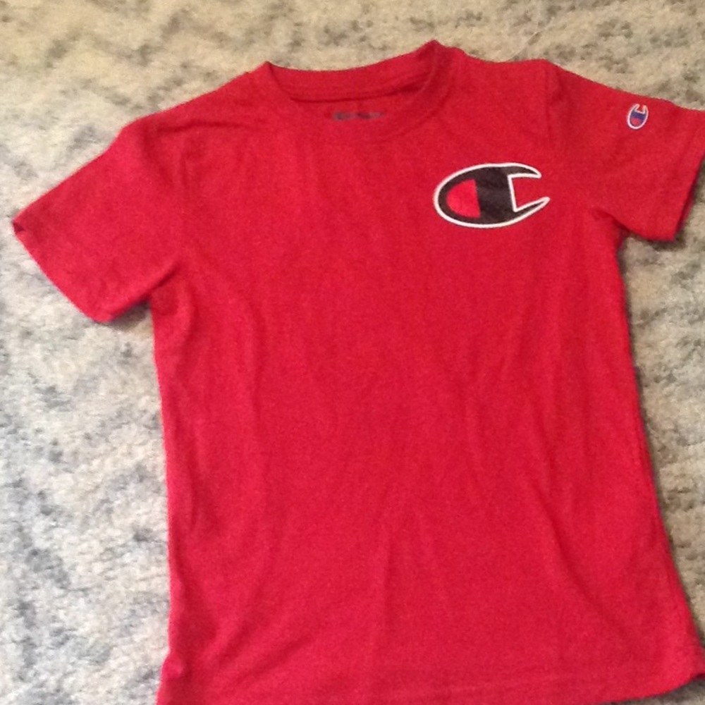 Champion red tee shirt